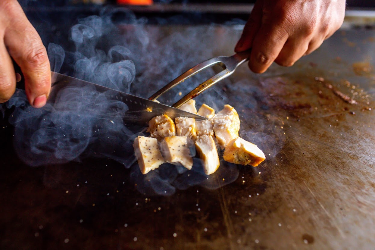 Meat on the grill
